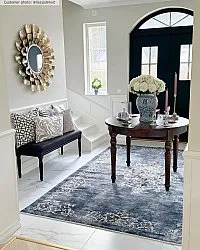 Tapis Wilton - Santi (bleu/beige)