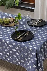Nappe en coton Sari (bleu)