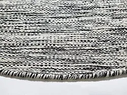 Tapis rond - Savona (noir/blanc)