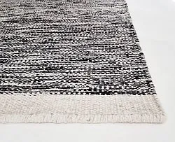 Tapis en laine - Savona (noir/blanc)