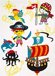 Tapis pour enfants - Moda Pirate (blanc)