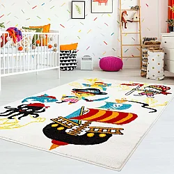 Tapis pour enfants - Moda Pirate (blanc)