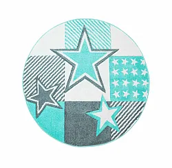 Tapis pour enfants - Bueno Night Stars Rond (turquoise)