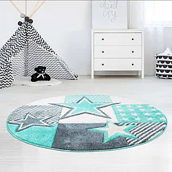 Tapis pour enfants - Bueno Night Stars Rond (turquoise)