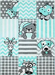 Tapis pour enfants - Bueno Animals (turquoise)
