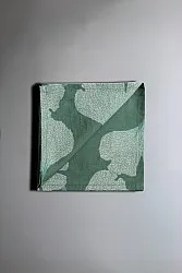 Serviettes de table en tissu - lot de 4 Abril (vert foncé)