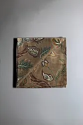 Serviettes de table en tissu - lot de 4 Dagny (marron)