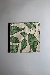 Serviettes de table en tissu - lot de 4 Leaves (vert)