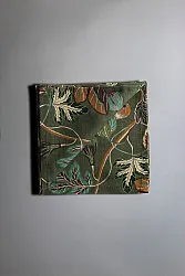 Serviettes de table en tissu - lot de 4 Leonora (vert)