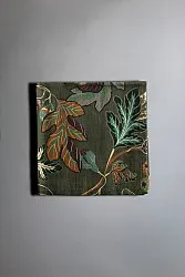 Serviettes de table en tissu - lot de 4 Leonora (vert)