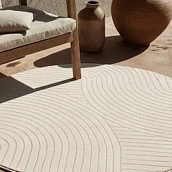 Tapis rond - Devon (crème)