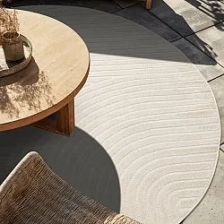 Tapis rond - Devon (crème)