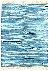 Tapis patchwork - Delhi (bleu)