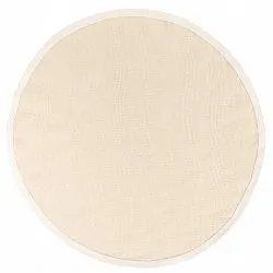 Tapis rond (sisal) - Agave (blanc naturel)