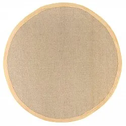 Tapis rond (sisal) - Agave (taupe clair)