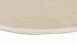 Tapis rond (sisal) - Agave (beige/gris)