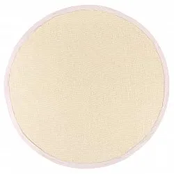 Tapis rond (sisal) - Agave (argent/gris)