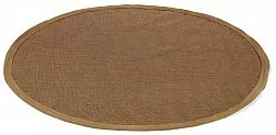 Tapis rond (sisal) - Agave (marron)