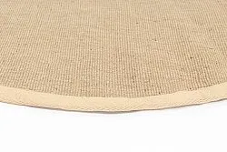 Tapis rond (sisal) - Agave (beige/beige)