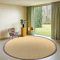 Tapis rond (sisal) - Agave (naturel/marron)