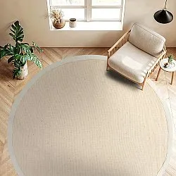 Tapis rond (sisal) - Agave (beige/gris)