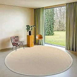 Tapis rond (sisal) - Agave (beige/gris)
