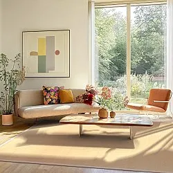 Tapis en sisal - Agave (abricot)
