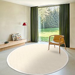 Tapis rond (sisal) - Agave (blanc naturel)