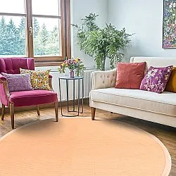 Tapis rond (sisal) - Agave (damas)