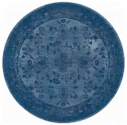 Tapis rond - Gombalia (bleu)