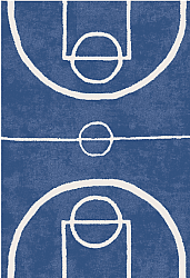 Tapis enfants - Basket (bleu)