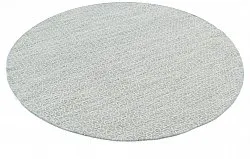 Tapis rond - Snowshill (gris/blanc)
