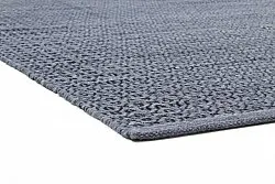 Tapis en laine - Snowshill (bleu/noir)
