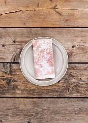 Serviettes de table en tissu - lot de 4 Soft (rose)