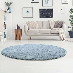 Tapis ronds - Soft Shine (turquoise)