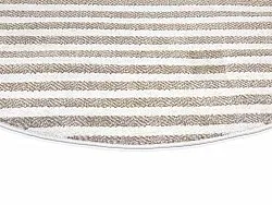 Tapis rond - Intérieur/Extérieur Baldwin (crème/beige)