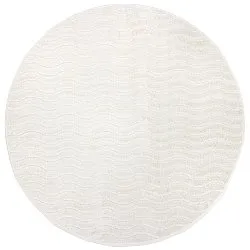 Tapis rond - Intérieur/Extérieur Baltimore (crème)
