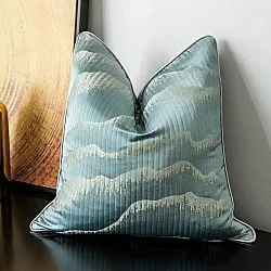 Housse de coussin - Square Luxury 45 x 45 cm (bleu)