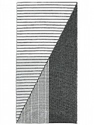 Tapis en plastique - Le tapis de Horred Stripe (gris)