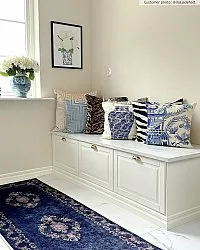 Tapis Wilton - Taknis (bleu)