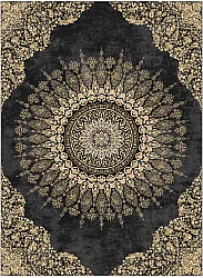 Tapis Wilton - Sandrigo (noir/doré)
