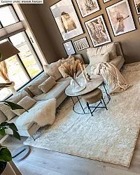 Tapis à poils longs - Cosy (blanc)