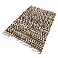 Tapis chiffons - Happy (jaune/multicolore)