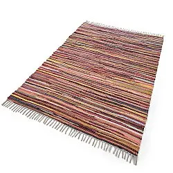 Tapis chiffons - Happy (rose/multicolore)