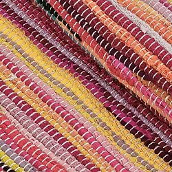 Tapis chiffons - Happy (rose/multicolore)