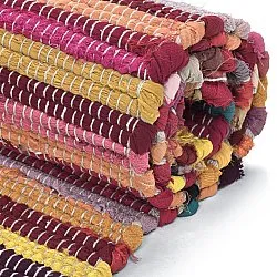 Tapis chiffons - Happy (rose/multicolore)