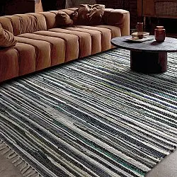 Tapis chiffons - Home (bleu/multicolore)