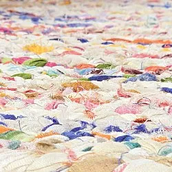 Tapis ronds - Flätan (blanc/multicolore)