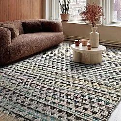 Tapis chiffons - Lindby (bleu/multicolore)