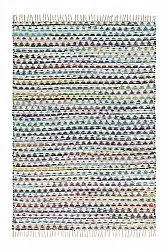 Tapis chiffons - Lindby (bleu/multicolore)